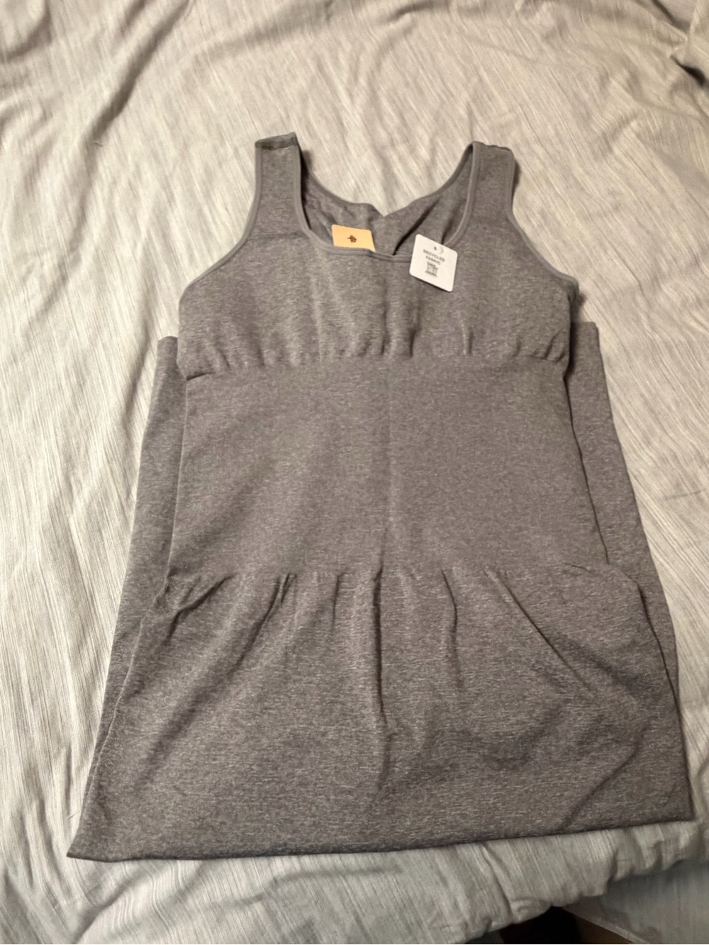 Heather Gray Scoop Neck Tank Top Dress